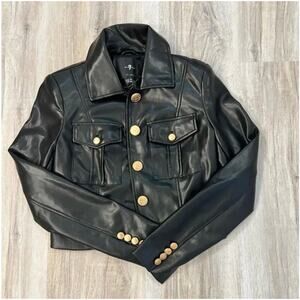 7 For All Mankind Faux Leather Jacket